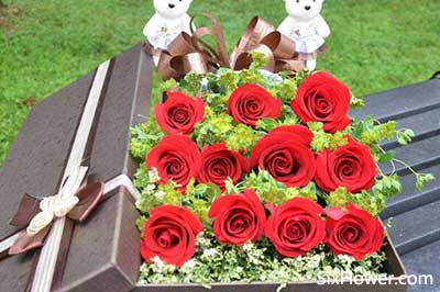 女朋友生日送多少朵玫瑰花？